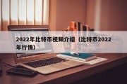 2022年比特币视频介绍（比特币2022年行情）