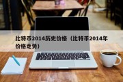 比特币2014历史价格（比特币2014年价格走势）