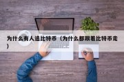 为什么有人追比特币（为什么都跟着比特币走）