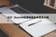 BZZ（bzz100标准轴载能承受多少吨）